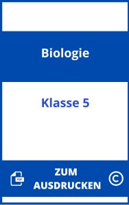 Arbeitsblätter Biologie Klasse 5 Zum Ausdrucken