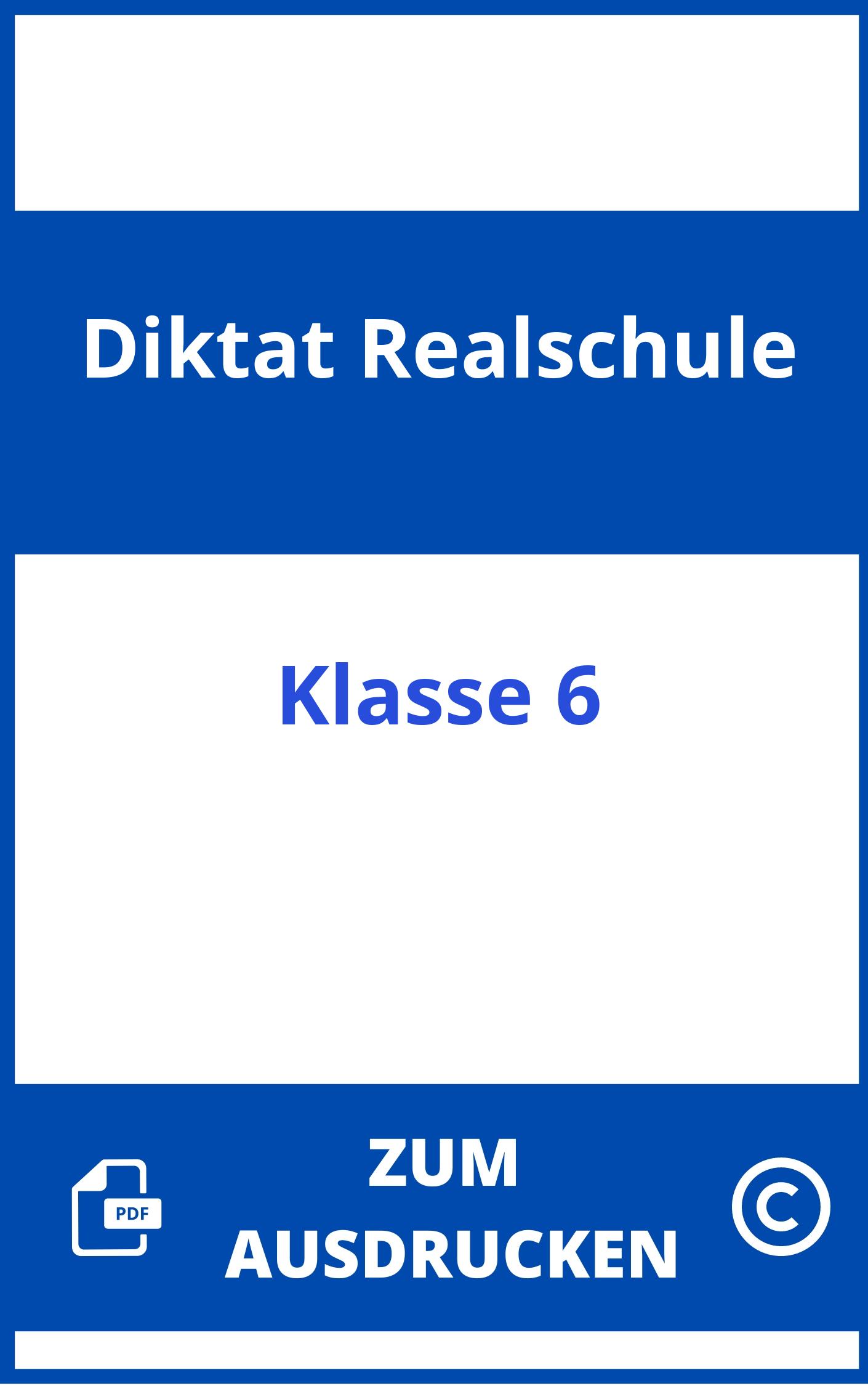 Diktat 6. Klasse Realschule Zum Ausdrucken