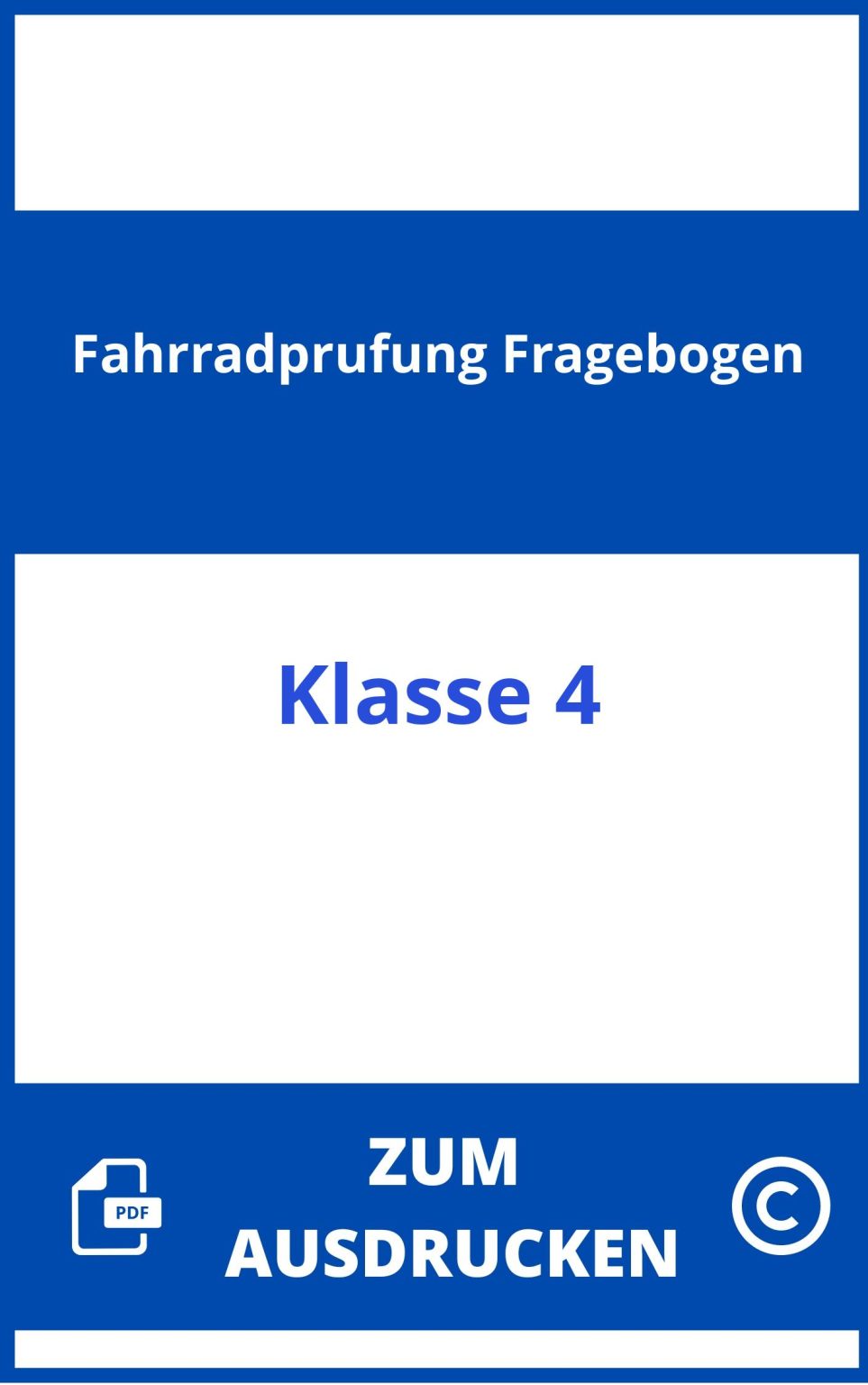 Radfahrprüfung 4 Klasse Fragebogen Zum Ausdrucken