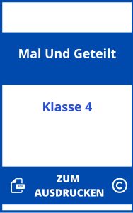 Mal Und Geteiltaufgaben 4 Klasse Zum Ausdrucken