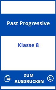 Past Progressive Übungen Zum Ausdrucken Klasse 8