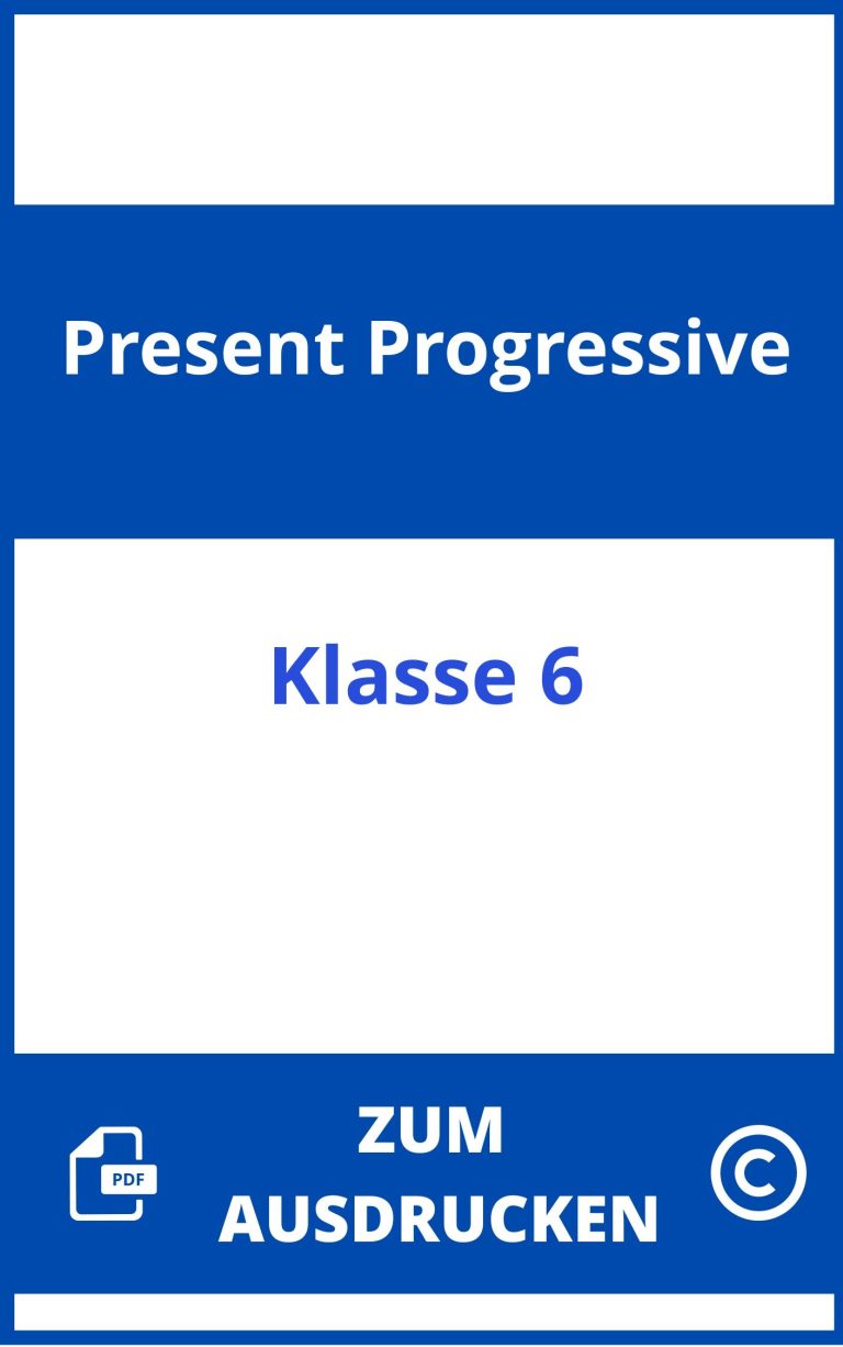 Simple Present Und Present Progressive Übungen 5 Klasse Zum Ausdrucken